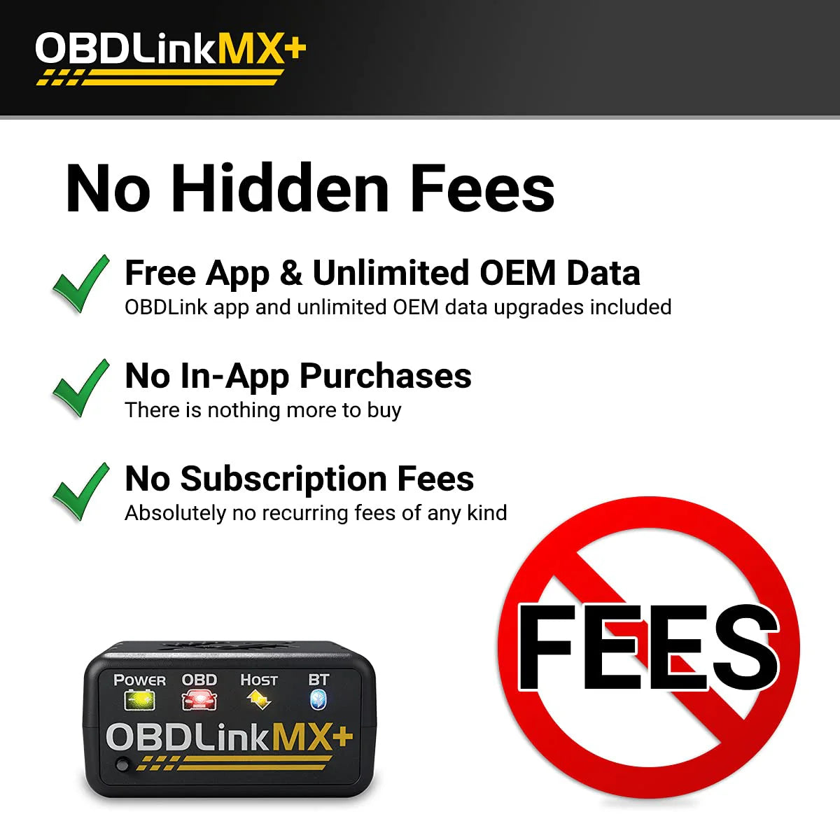OBDLink Bluetooth Scanner for iPhone Android and Windows