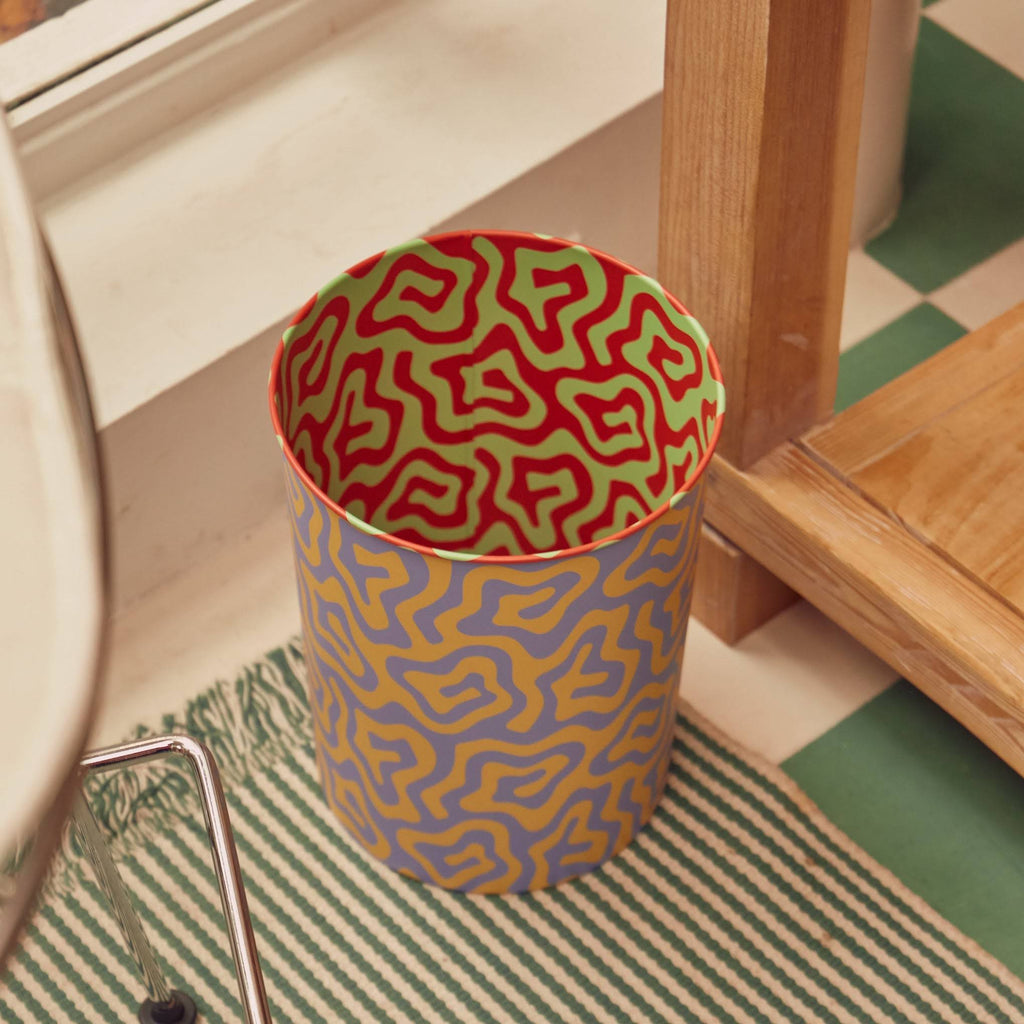 Dusen Dusen Pattern Waste Bin - Spiral