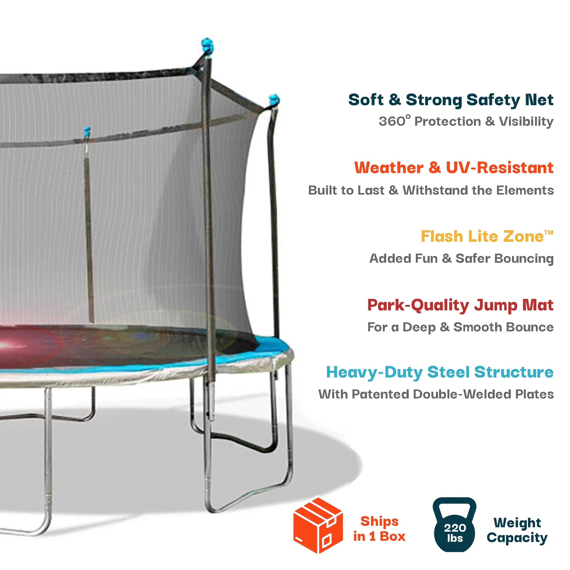 Bounce Pro 14ft Trampoline with Flash Lite Zone