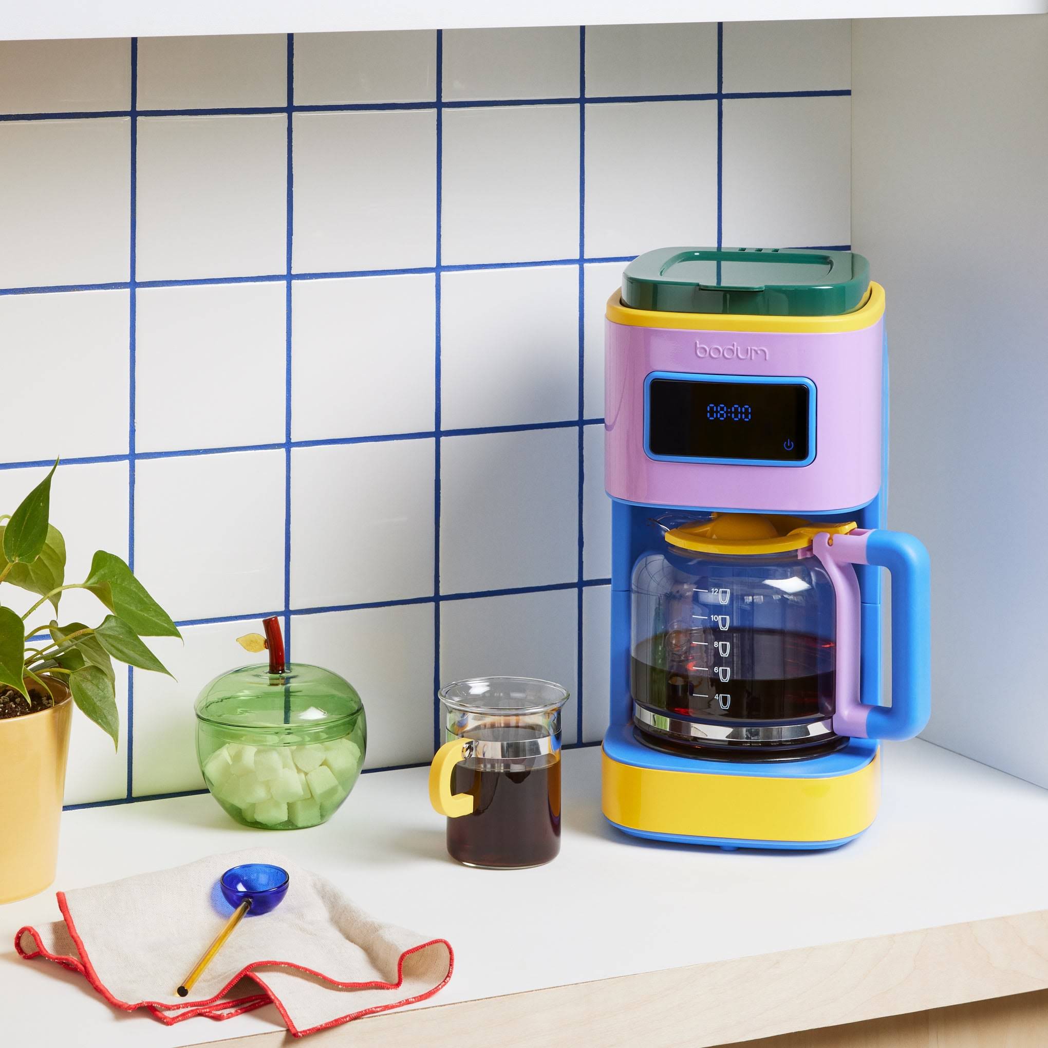 Bodum Programmable 12-Cup Coffee Maker - Blue/ Multi
