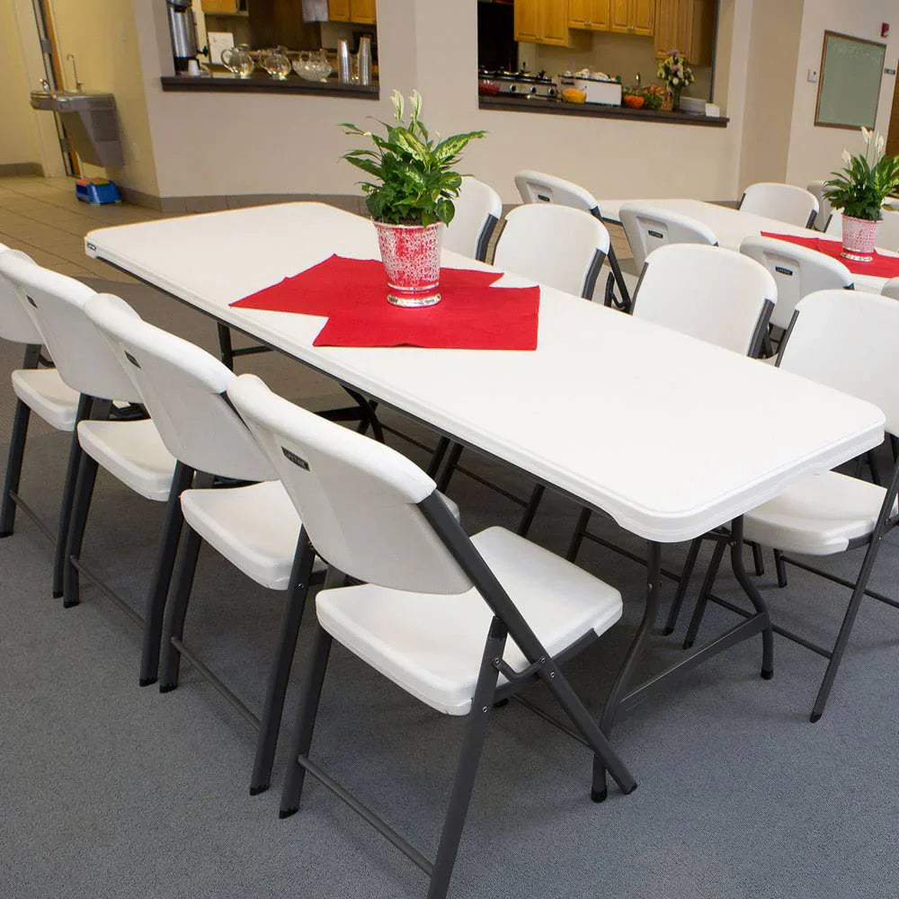 Lifetime 4-Pack Commercial Stacking 8 ft Folding Table